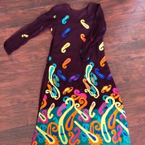 Plum colored salwar kameez